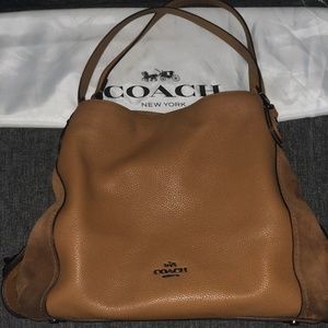 Coach Edie 42 mixed Leather Light Saddle